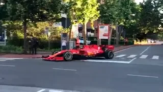 CHARLES LECLERC DRIVES FERRARI SF1000 ON PUBLIC ROADS IN MARANELLO