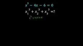 Using Vieta's Formulas in A Cubic Equation