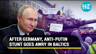 NATO nations face 'revolt' over anti-Putin stunt; After Germany, flowers on Russian tank in Latvia