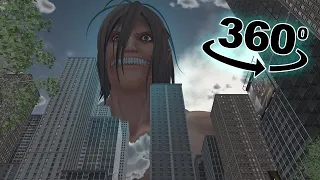 VR 360 TITAN Eren Attack Earth || Attack On Titan