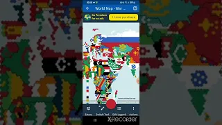 I've made the flag map of world in mapchart [war games]