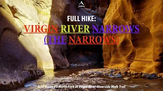 Full Hike [CC]: Neoprene Socks & Trash Bags During "The Narrows" Top-Down Hike in Utah