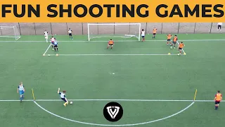 3 Fun Shooting Games | Football - Soccer Exercises | U13 - U14 - U15 - U16