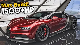 Forza Horizon 5 Car Customization - 1500+HP Bugatti Chiron | Fastest Car in the Game