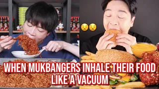 when mukbangers INHALE their food (big bites)