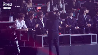 190106 GDA 골든디스크 BTS 무대(Full) 리액션 Reaction - 워너원 배진영 BAEJINYOUNG Focus 직캠