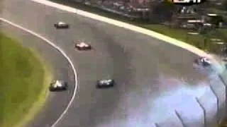 Al Unser Jr. crashes at 1989 Indy 500