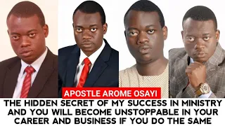 THE HIDDEN SECRET OF MY SUCCESS AND YOU WILL BECOME UNSTOPPABLE IN LIFE IF YOU DO THE SAME-APS AROME