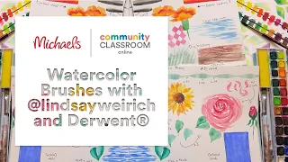 Online Class: Watercolor Brushes with @lindsayweirich and Derwent® | Michaels