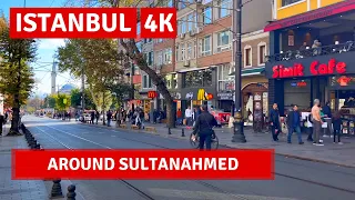 Sultanahmed Istanbul 2022 24 October Walking Tour|4k UHD 60fps