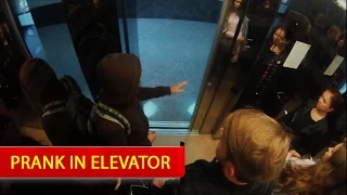 Пранк в лифте- Prank in elevator-  Пранки от Жвачка ТВ (EVG)