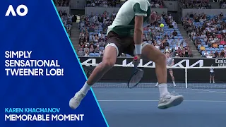 Karen Khachanov Hits Crazy Tweener Lob! | Australian Open 2024