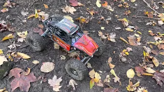 axi03000t1 capra 1.9 unlimited trail buggy 1/10th 4wd rtr red in trailer test ￼