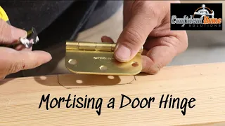 DIY Mortising a Hinge Into Door Jamb_Door without a Jig