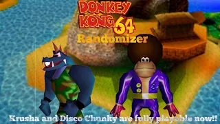 KRUSHA AND DISCO CHUNKY ARE FULLY PLAYABLE NOW IN DK64! DK64 Randomizer 2.0 Dev