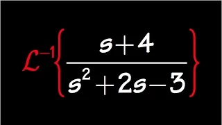 inverse laplace transform, example#4, with partial fraction