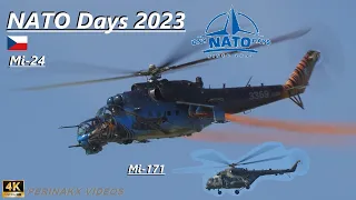Mil Mi-24V (Last display) , Mi-171Š ▲ Czech Air Force 🇨🇿 ▲ NATO Days 2023