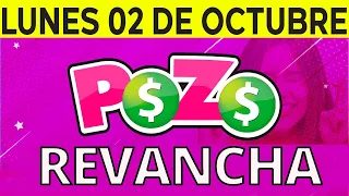 Resultados de Pozo REVANCHA del Lunes 2 de Octubre del 2023