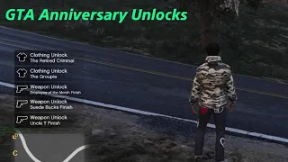 GTA 5 10 Year Anniversary New Unlocks