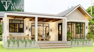 Simple House Design 3-Bedroom Small Farmhouse Idea | 10 x 11 Meters
