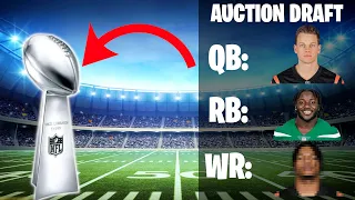 CAN MY AUCTION FANTASY FOOTBALL TEAM WIN THE SUPER BOWL? (Madden NFL 24 Franchise)