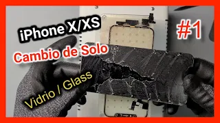 Cambio de cristal iPhone X / XS #1(COMO RETIRAR EL MARCO DE UN iPhone X) Como separar LCD del Touch