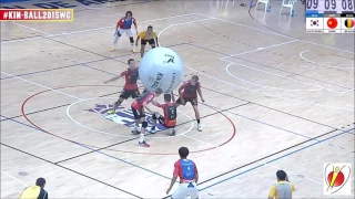 SOUTH KOREA vs CHINA vs BELGIUM - KIN-BALL® WORLD CUP 2015 MALE #6