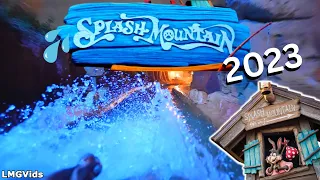 [2023] Splash Mountain - NIGHTTIME POV - 4K 60FPS | Magic Kingdom, WDW Florida | Log Flume ride