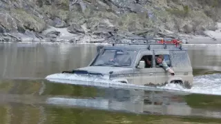 Китой в мае. Брод по дороге на оз.Анойское.