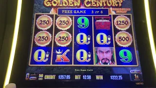 Bonus in the Bonus. Pennies pay huge! Golden Century Dragon Link