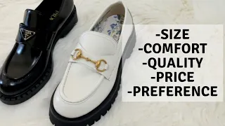 PRADA vs GUCCI CHUNKY LOAFERS - Full Comparison | Laine’s Reviews