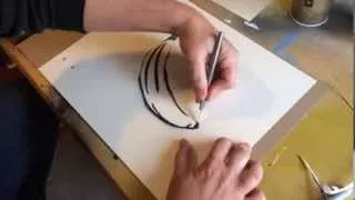 How to cut a stencil (simple two layer stencil)