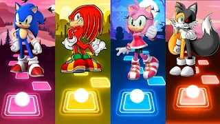 Sonic - Amy - Tails exe - Knuckles | Tiles Hop EDM Rush!