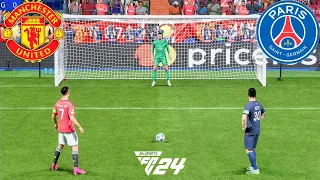 FIFA 24 | Manchester United vs PSG | Ronaldo vs Messi | UCL FINAL | Penalty Shootout - PS5 Gameplay