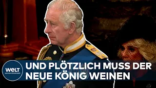 CHARLES III.: Staatsbegräbnis der Queen! Und plötzlich muss der neue König weinen