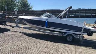 Pulling my Bayliner up the ramp with my Maverick