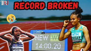 Gudaf Tsegay breaks women's 5000m World Record #shorts #trending #worldrecord