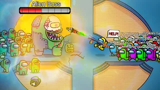 99 Players vs Final Zombie Boss in Among Us  - Animation #6