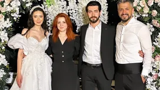 Baris baktas with his wife at ceyda pinr wedding 💒 ceremony // kan çiçekeleri