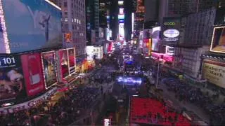 Times Square New Year's Eve Confetti Test