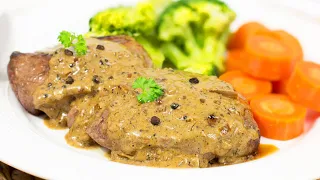 How to make Peppercorn Sauce for Steak - From Scratch #Shorts