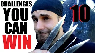 10 EASY Knife Throwing Challenges With World Champion (WIN Custom Knife)
