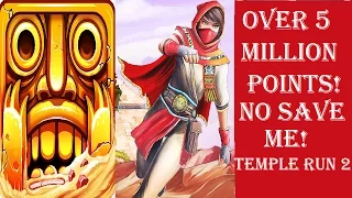 Over 5 Million Points! No Save Me! Full Gameplay on Temple Run 2 Blazing Sands HD