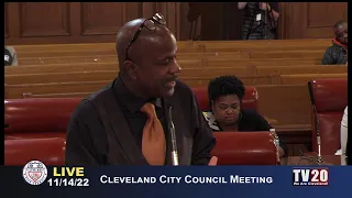 Cleveland City Council Meeting, November 14, 2022