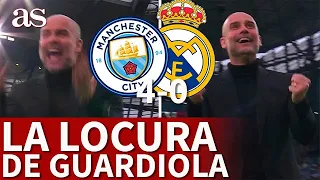 GUARDIOLA celebra los GOLES al REAL MADRID | MANCHESTER CITY - REAL MADRID | CHAMPIONS | AS