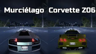 Lamborghini Murcielago vs Chevrolet Corvette Z06 - Need for Speed Carbon (Drag Race)