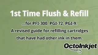 Flush & Refill Canon cartridges for the first time (PGI-9, PGI-72, PFI-300)