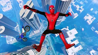 GTA 5 Spider-Man Bike Ragdolls: Epic Fails and Funny Moments #17