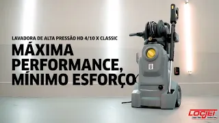 Lavadora de Alta Pressão Karcher HD 4/10 X Classic - LIMPEZA PROFUNDA PARA QUALQUER SUPERFÍCIE!