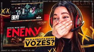 2 EM 1 | (Enemy) Imagine Dragons e Jid | Animação Oficial & Show de Abertura Mundial 2021 | [REACT]